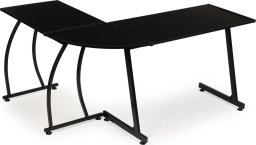Biurko ModernHome Biurko narożne gamingowe biurowe LOFT szkolny stół czarny