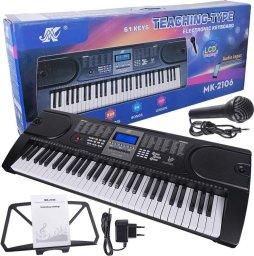 MK MK 2106 keyboard pianino 61 klawiszy z mikrofonem