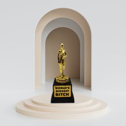 Thumbs Up Mad Monkey - TROPHÄE "World's Biggest Bitch"