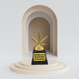 Thumbs Up Mad Monkey - TROPHÄE "World's Biggest Stoner"