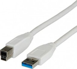 Kabel USB Secomp USB-A - USB-A 0.8 m Beżowy