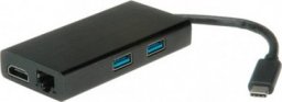 HUB USB Secomp STANDARD USB Typ C Stacja dokująca 1x HDMI + 2x USB 3.2 Gen 1 + 1x Fast Etherne