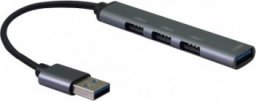 HUB USB Secomp STANDARDOWY koncentrator USB 2.0, złącze A, 4x porty A (3x USB2.0 +1x USB 3.2 Gen1)