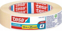 Tesa TAŚMA MASKUJĄCA STANDARD 4 DNI 50M:25MM BEŻOWA