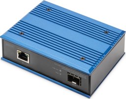 Konwerter światłowodowy Digitus Digitus DN-652103-1 konwerter sieciowy 1000 Mbit/s Multifunkcyjny, Pojedynczy Czarny, Niebieski
