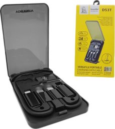 Adapter USB Vega ZESTAW DENMEN ADAPTERY MICRO TYP-C IPHONE + KABEL PD ETUI D53>
