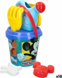 Mickey Mouse Zestaw zabawek plażowych Mickey Mouse  18 cm (16 Sztuk)