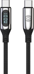 Kabel USB Forever Forever Kabel Lcd Usb-C - Usb-C 1,0 M 100W Czarny