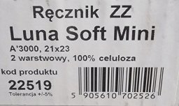 DGA OPTIMA Luna Soft Mini  Ręcznik papierowy ZZ, 2-warstwowy, 3000 sztuk - Biały