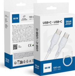 Kabel USB Blue Star BLUE STAR kabel 3A 60W Typ C do Typ C DC-001CC3.0 1 m biały