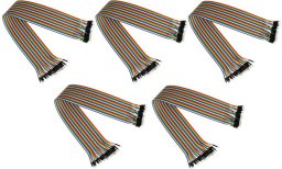 Alcasa kabelmeister Jumper Wire 40-Pin St-St 5er-Set 20cm