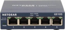 Switch NETGEAR Przełącznik Netgear GS105GE | 128 kB | 10 Gb/s | 5x Port Ethernet