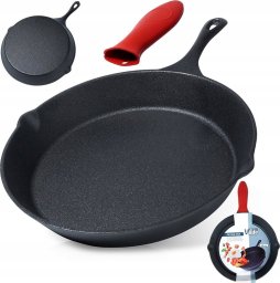 Patelnia Vilde Patelnia żeliwna z silikonową nakładką CAST LINE 30 cm