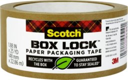 Scotch Taśma pakowa Scotch Box Lock 48mm/22.8m papierowa brązowa