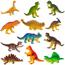 Figurka Kruzzel Dinozaury - zestaw 12 szt.