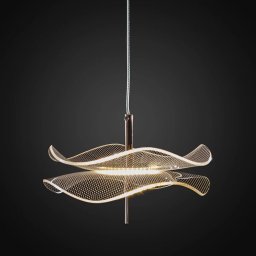 Lampa wisząca ALTAVOLA DESIGN Lampa wisząca Mariposa złota, delikatnie ciepła