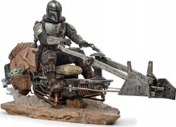 Figurka Scale75 Iron Studios The Mandalorian - On Speederbike Statue Art Scale 1/10