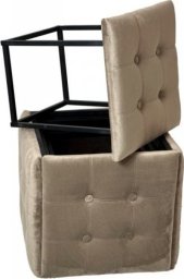 Triton Puf-transformator 5w1 - 5 taboretów w 1 pufie cappuccino velvet 2284