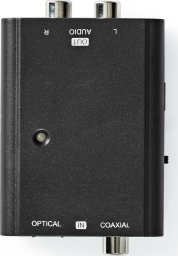 Adapter AV Nedis Nedis ACON2509BK konwerter plików audio Czarny