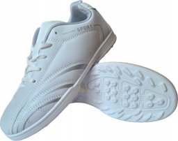 SPORT Buty sportowe piłkarskie halówki turfy na orlik w-f białe 42