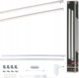 Paulmann Zestaw opraw podszafkowych SET LINE DIM PIR 2x6W 2x500lm 550mm 3000K 230V chrom matowy / aluminium