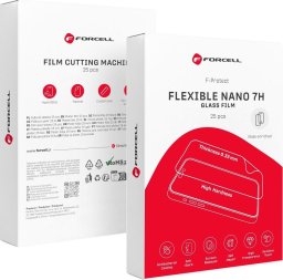 ForCell FORCELL F-PROTECT FLEXIBLE NANO 7H folia hybrydowa nano glass do cięcia do plotera 196x125mm 25 sztuk