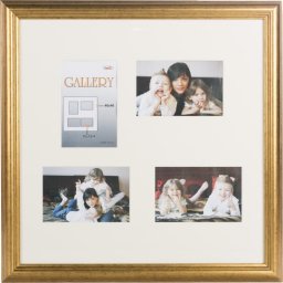 Ramka Victoria Collection Photo frame Ema Gallery 40x40/4/10x15, gold (VF3967)
