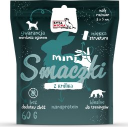 Syta Micha - Smaczki treningowe MINI KRÓLIK - przysmak dla psa - 60g