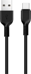 Kabel USB Hoco USB-A - USB-C 2 m Czarny (X20 black)
