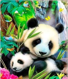 Norimpex Mozaika diamentowa 5D - Panda 40x30cm