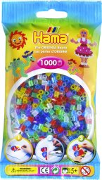 Revell Hama midi koralik 1000stk transp. glitter mix