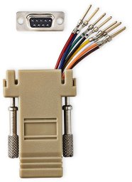 Nedis kabel równoległy kolor kości słoniowej DB-9 RJ-45