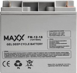  Maxx Akumulator żelowy Maxx 18Ah 12V