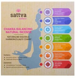 SATTVA_Chakra Balancing kadzidła harmonizujące energię czakr 49szt