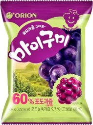  Orion My Gummy Grape, żelki o smaku winogronowym (60% soku owocowego) 66g - Orion