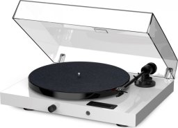 Gramofon Pro-Ject Audio Systems Pro-Ject JukeBox E1 + piano OM5e  Gramofon, System all-in-one / Plug and Play z Bluetooth, biały