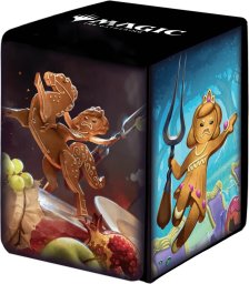 Ultra Pro Pudełko na talię MtG karty Magic Alcove Box Food Fight skórzane MAGNETYCZNE