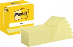 Post-It 3M Bloczek samoprzylepny POST-IT, 76x127mm, 12x100 kart., żółty