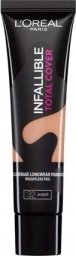 L’Oreal Paris L'Oreal Paris, Infaillible Total Cover, Long Wearing, Cream Foundation, 32, Amber, 35 g For Women