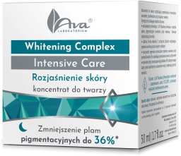 AVA LABORATORIUM_Whitening Complex rozjaśniający koncentrat do twarzy na noc 50ml