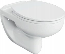 Miska WC CE-MW-102-RIM / JELLOW / GAMA CANARIA / MISKA WISZĄCA RIMLESS + DESKA POLIPROPYLEN TWARDA W-OP/ŁW /