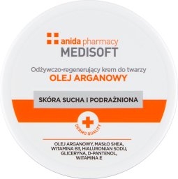 Anida Medisoft Odżywczo-regenerujący krem do twarzy do skóry suchej i podrażnionej - olej arganowy 100ml