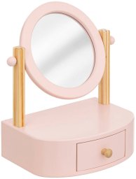 Atmosphera Lusterko kosmetyczne dla dziecka różowe, 22 x 17,5 x 28 cm