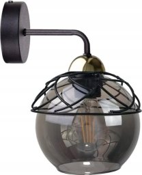 Kinkiet Keter Lighting Kinkiet 1xE27 MERA BLACK/GOLD