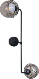 Kinkiet Keter Lighting Kinkiet 2xE27 MERA BLACK