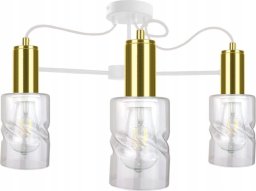 Lampa sufitowa Keter Lighting Lampa sufitowa 3xE27 INGER WHITE/GOLD