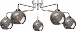 Lampa sufitowa Keter Lighting Lampa sufitowa 5xE27 PLUTON SILVER