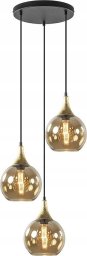 Lampa wisząca Keter Lighting Lampa wisząca 3xE27 CALLISTO BLACK /GOLD