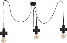 Lampa wisząca Keter Lighting Lampa wisząca 3xE27 UNICA BLACK