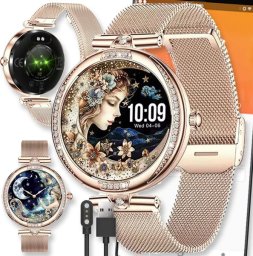 Smartwatch Active Band SMARTWATCH ZEGAREK WATCH MENU PL DAMSKI ROZMOWY SPORT POLSKIE PULS KROKI  NX17 PRO